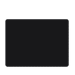 Plaque de sol rectangulaire Dixneuf en acier noir givré