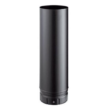 Conduit émaillé noir Poujoulat de 50 cm en diamètre 80 mm
