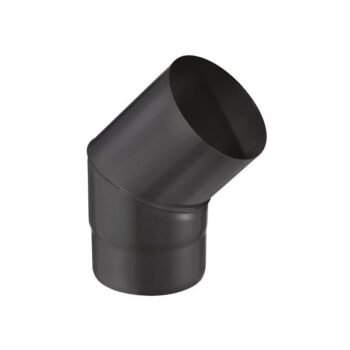 Coude émaillé noir Ø150 – 45°