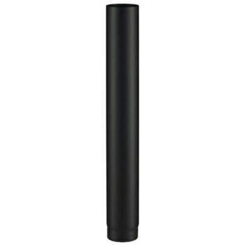 Conduit acier noir mat Ø150 – 100 cm