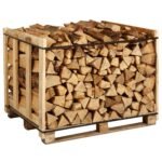 Palette de bûches de bois dur Districoncept 33 cm