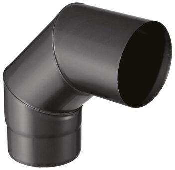 Coude émaillé noir Ø150 – 90°