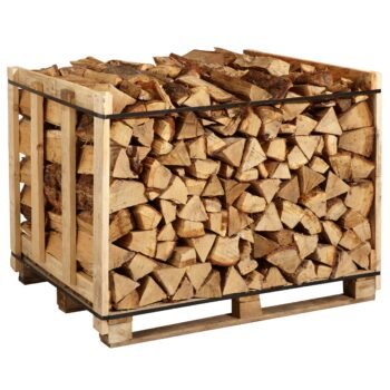 Palette de bûches de bois dur Districoncept 33 cm