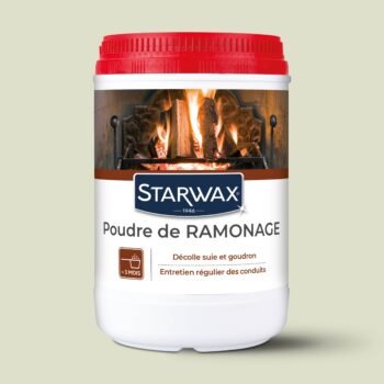 Poudre de ramonage Starwax pour poêle et cheminée 1 kg