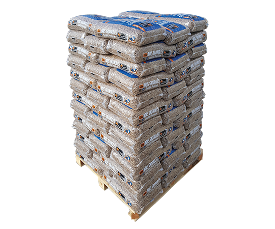 Palette de granulés de bois Woodstock Premium